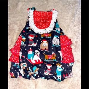 Ricrac & Ruffles 3T Christmas bubble